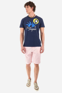 Regular Fit Blue Men T-Shirt