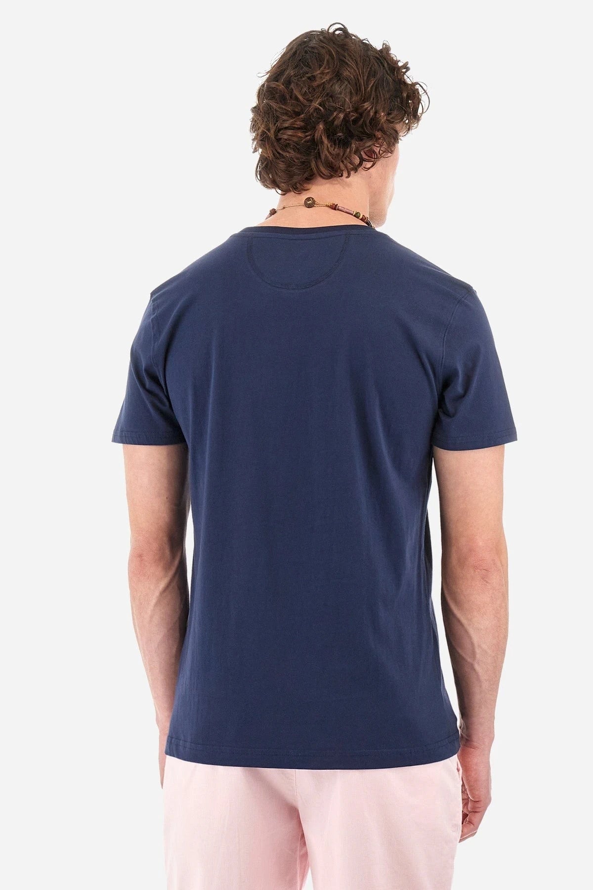 Regular Fit Blue Men T-Shirt