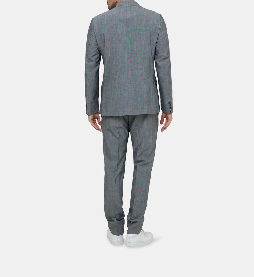 Wool Slim-Fit Grey Suit