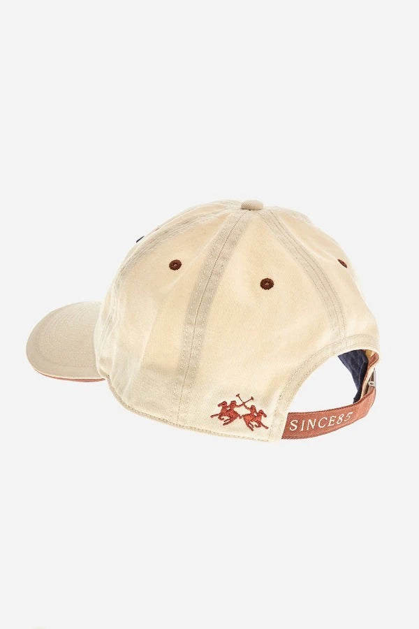 Cotton Beige Baseball Cap