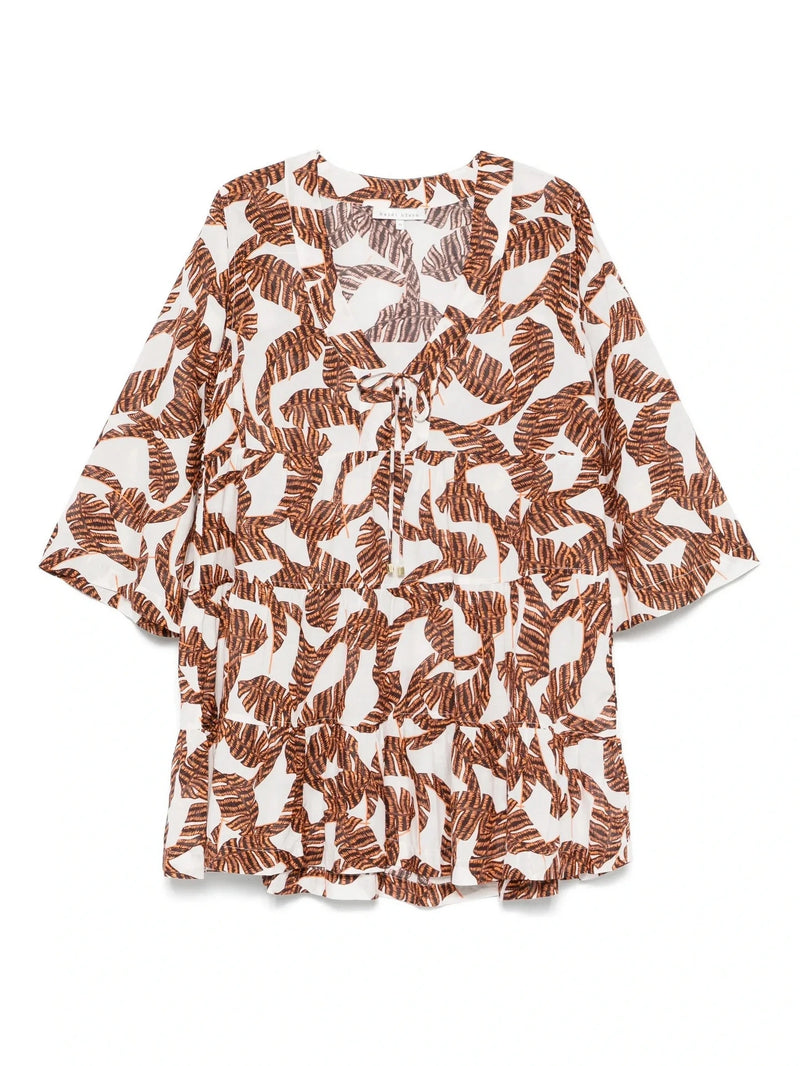 Front Tie Multicolour Dress