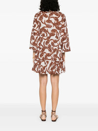 Front Tie Multicolour Dress