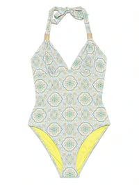 Hacienda Halterneck Green Swimwear