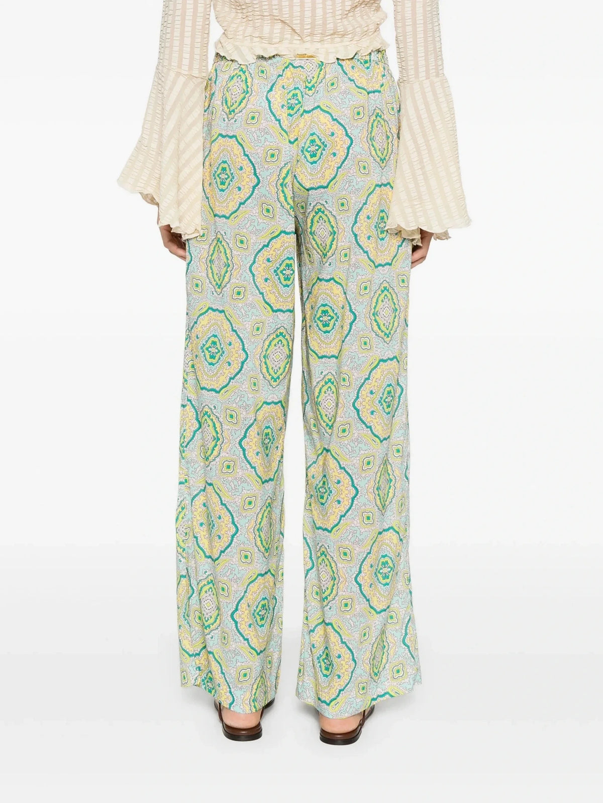 Elasticated Green Trousers