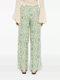 Elasticated Green Trousers