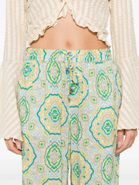 Elasticated Green Trousers