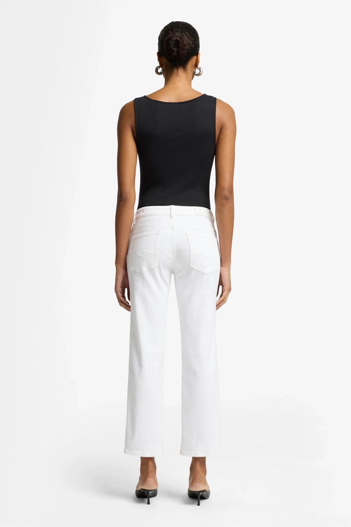 Calie Straight Ankle Yellow Jeans