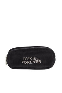 Rhinestone Velvet Black Bag