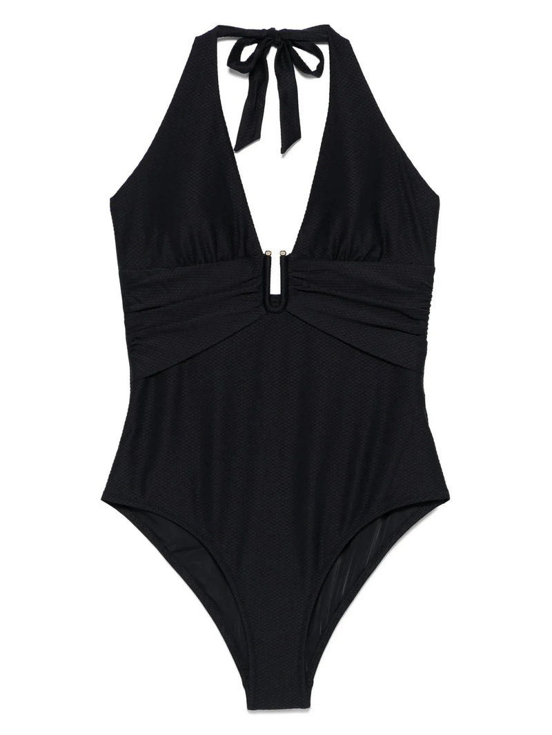 Halterneck Black Swimsuit