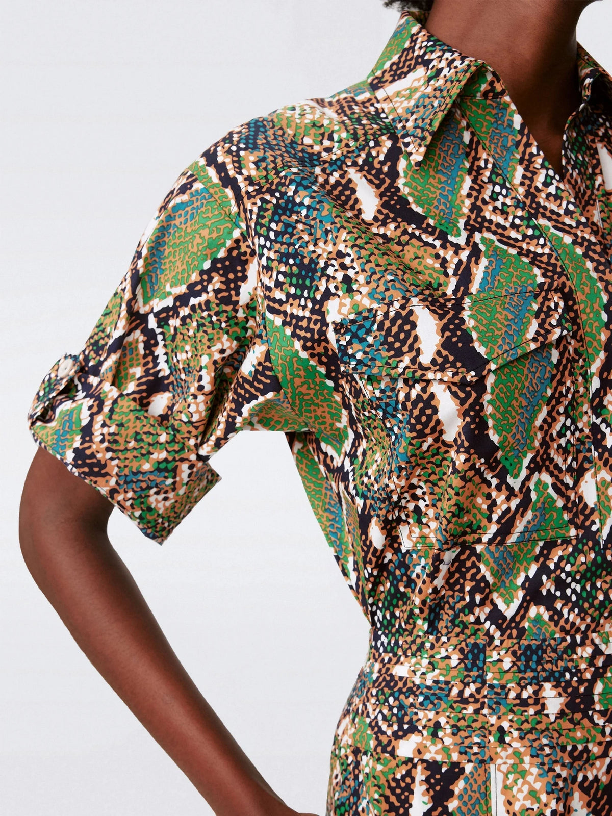 Hadara Multicolour Midi Dress