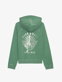 Georgy Strass Green Hoodie