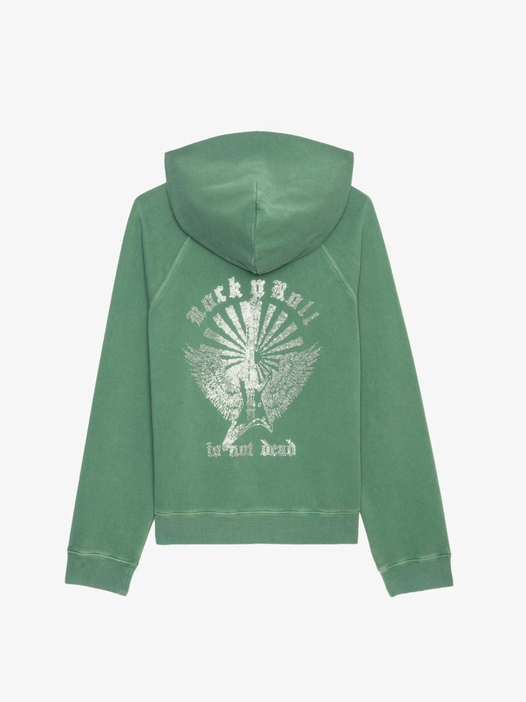 Georgy Strass Green Hoodie