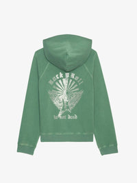 Georgy Strass Green Hoodie