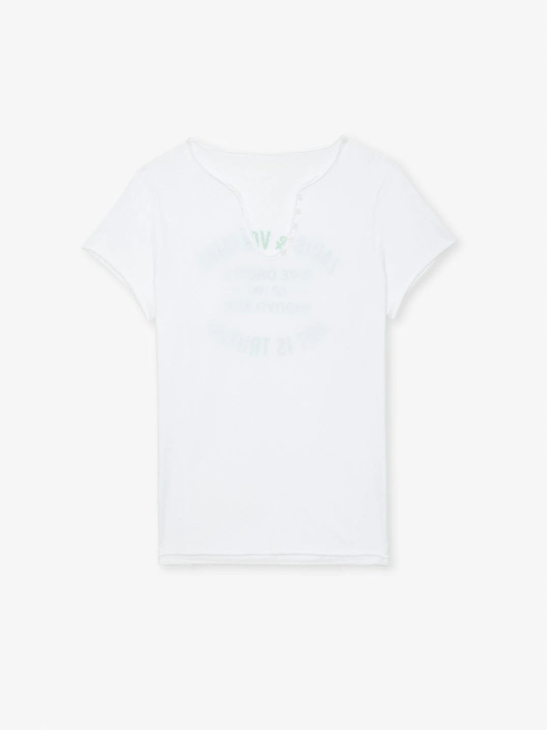 Tunisien White Henley T-Shirt