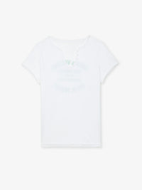 Tunisien White Henley T-Shirt