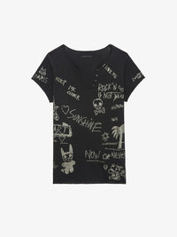 Rhinestone Black T-Shirt