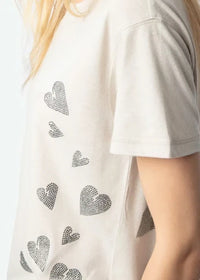 Marta Rain Strass Grey T-Shirt