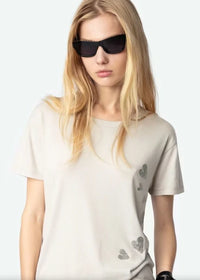 Marta Rain Strass Grey T-Shirt