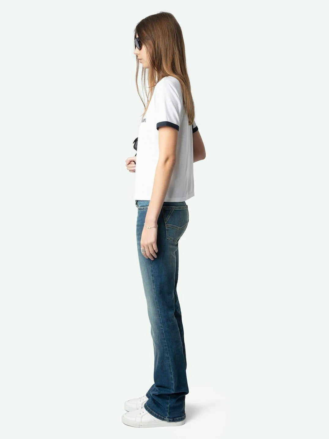 Rhinestone Devil White T-Shirt