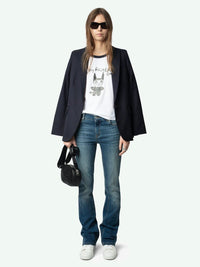 Rhinestone Devil White T-Shirt