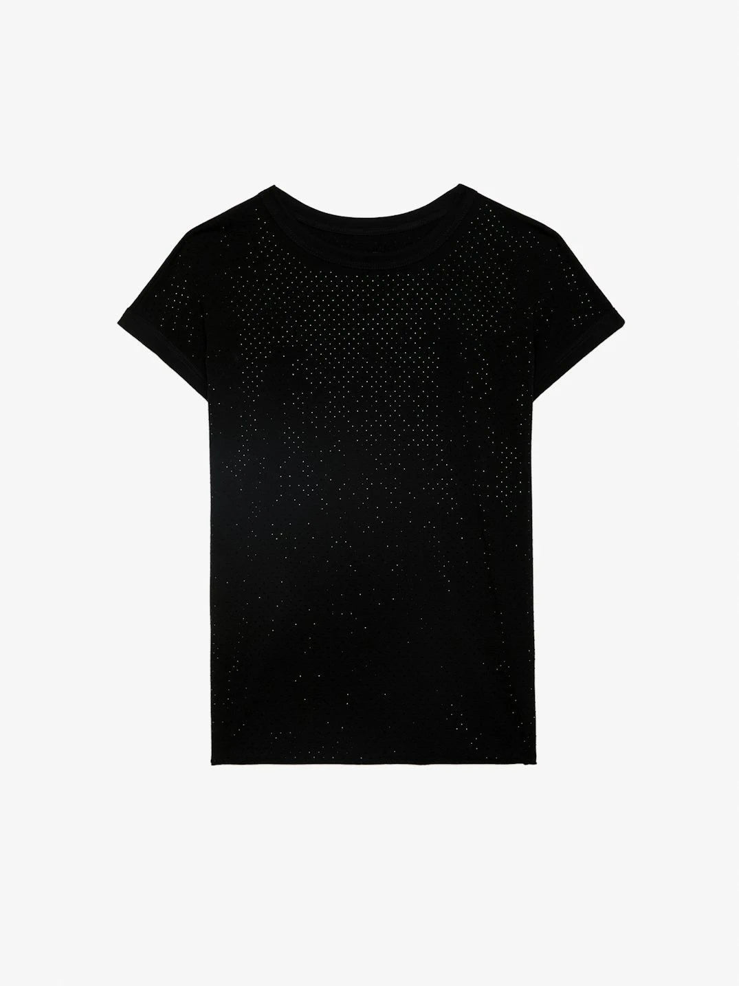 Cecilia Strass Black Tank Top