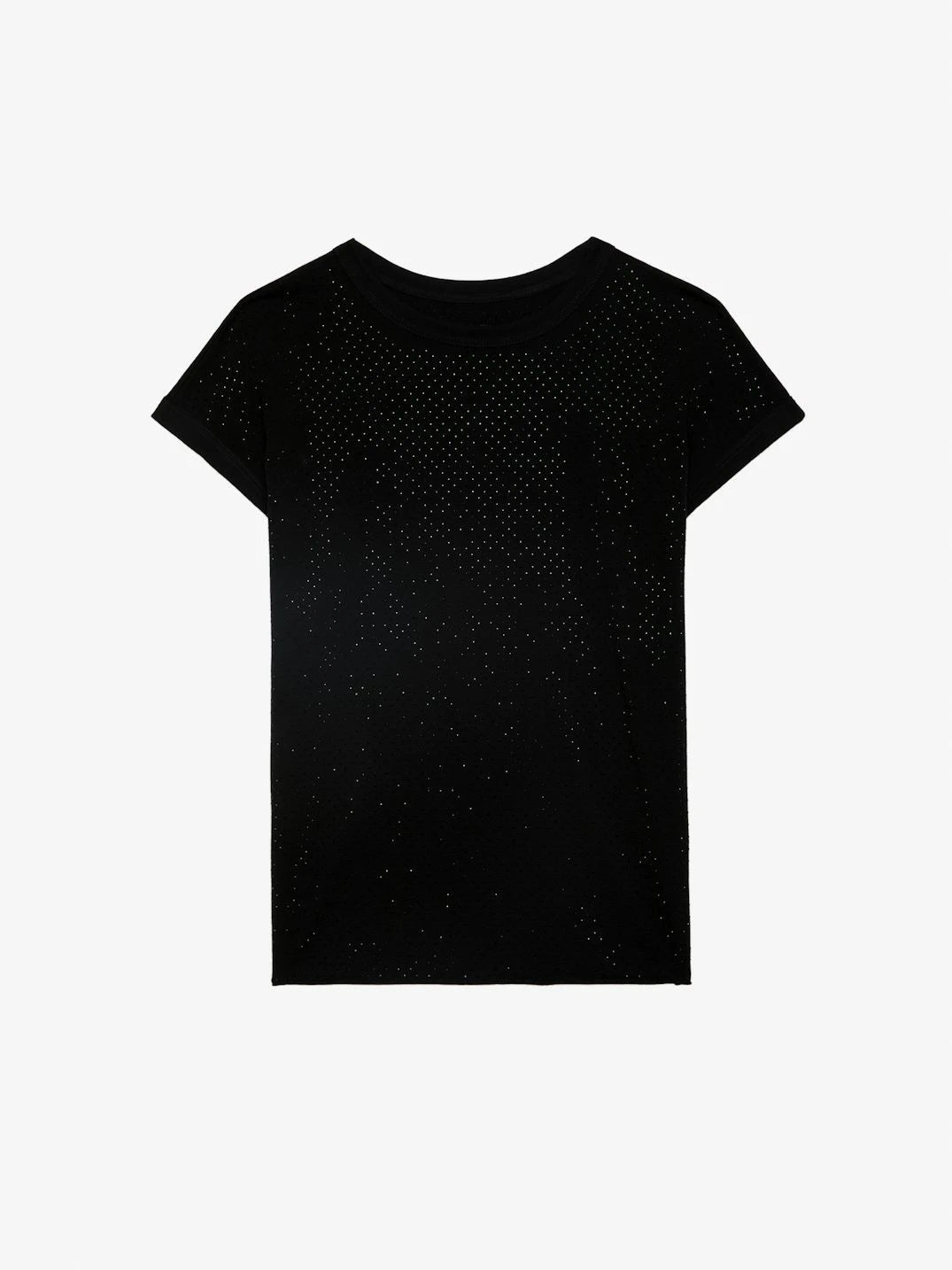 Cecilia Strass Black Tank Top