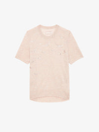 Diamante Wings Pink Sweater