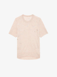 Diamante Wings Pink Sweater