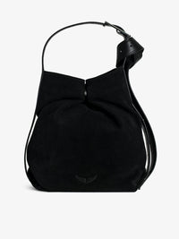 Le Cecilia Black Hobo Bag