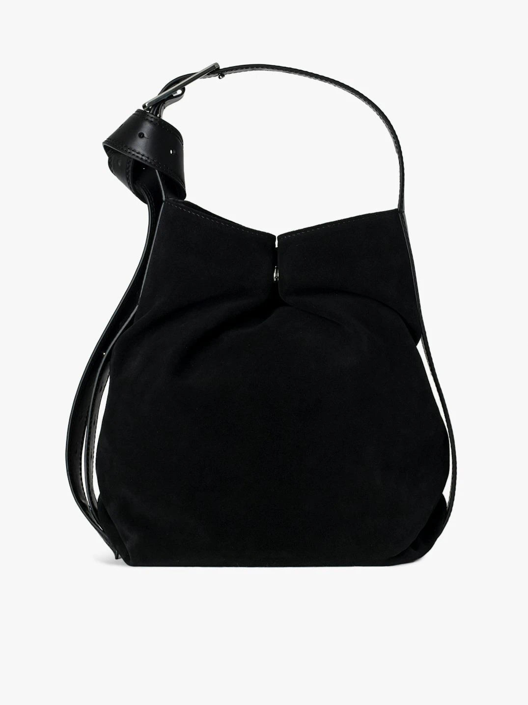 Le Cecilia Black Hobo Bag