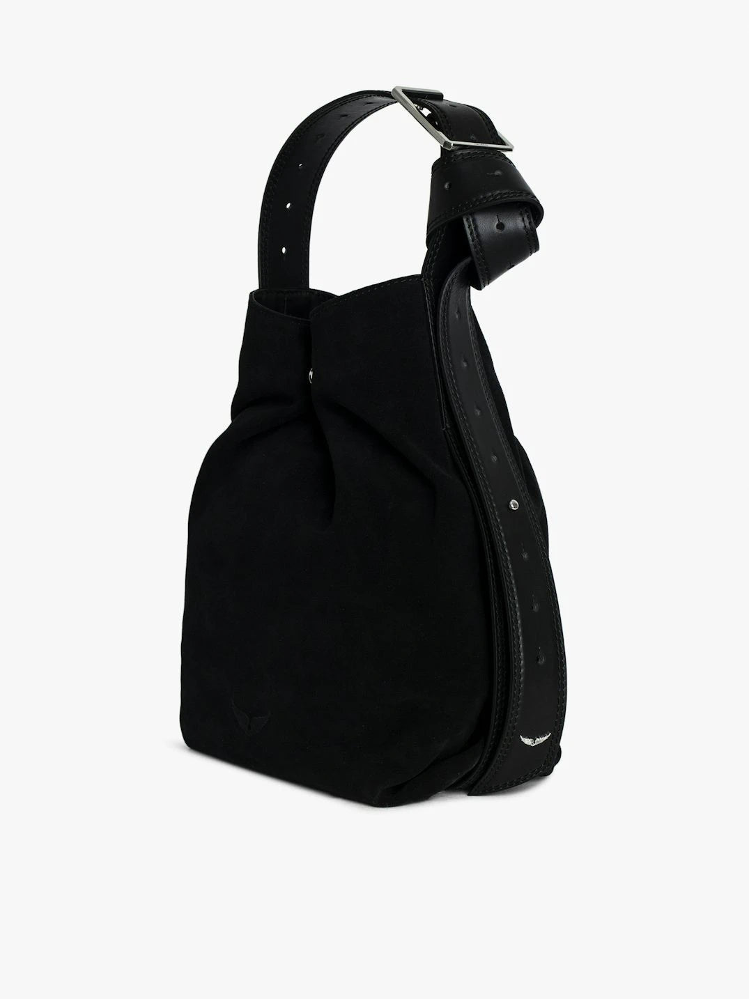 Le Cecilia Black Hobo Bag