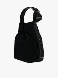 Le Cecilia Black Hobo Bag