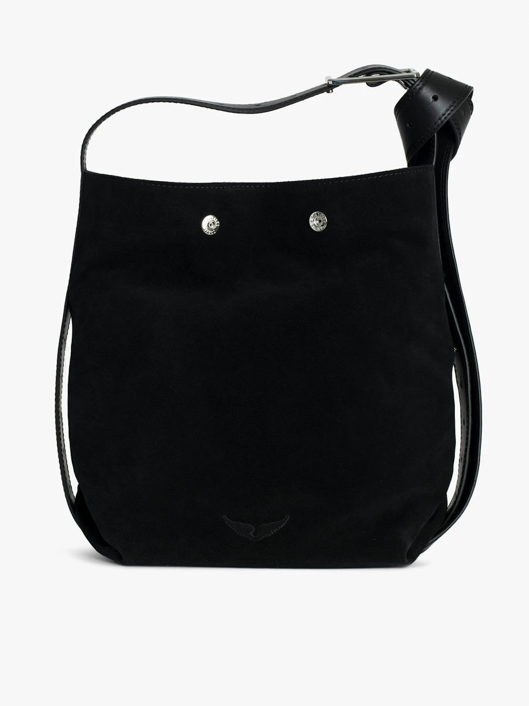 Le Cecilia Black Hobo Bag