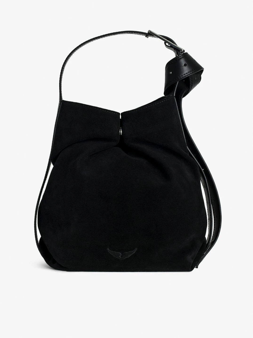 Le Cecilia Black Hobo Bag