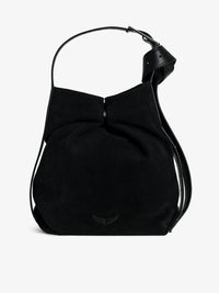 Le Cecilia Black Hobo Bag
