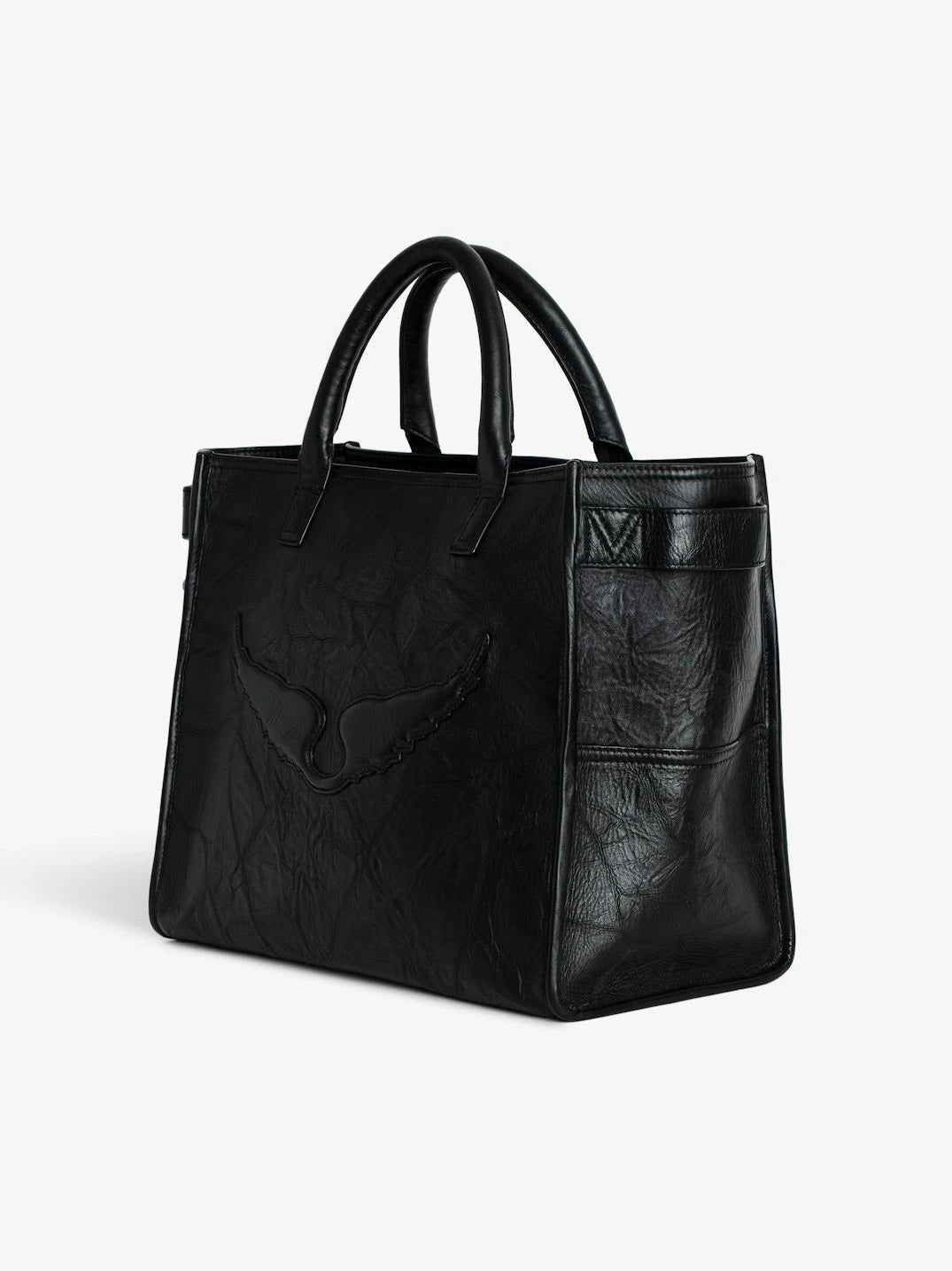Angel Wings Black Tote