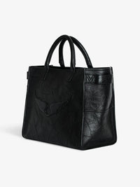 Angel Wings Black Tote