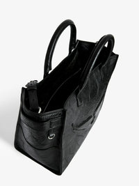 Angel Wings Black Tote