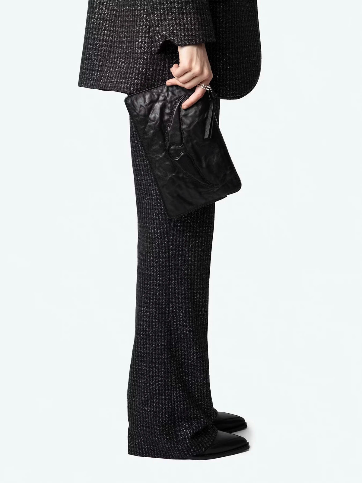 Angel Wings Black Clutch