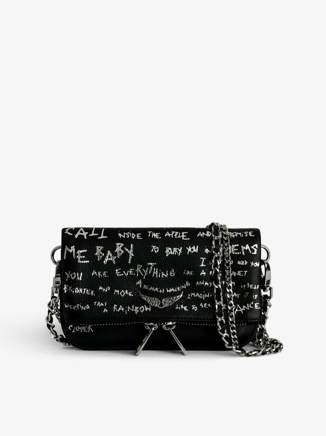 Graffiti Black Clutch