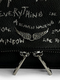 Graffiti Black Clutch