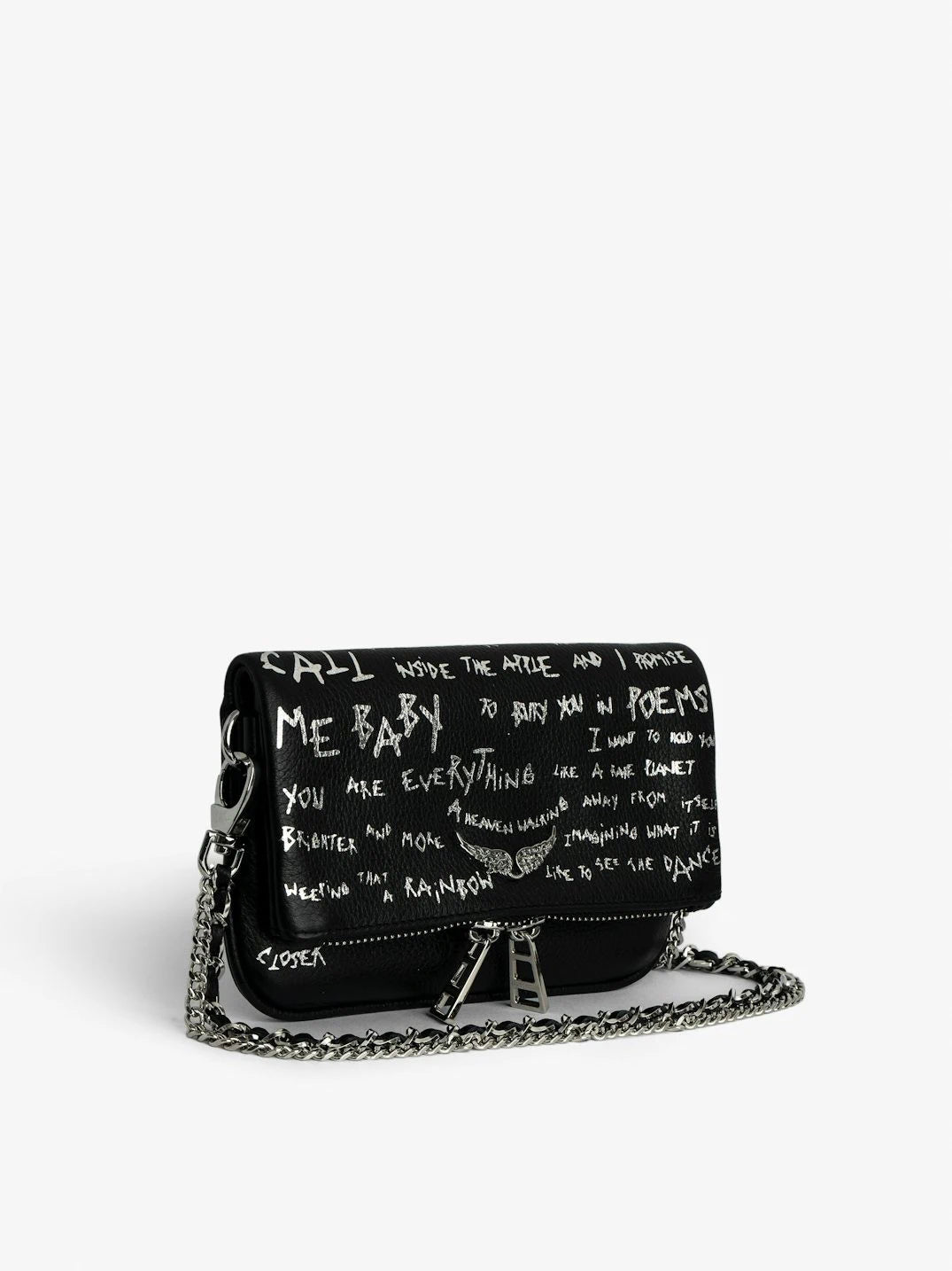 Graffiti Black Clutch