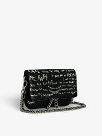 Graffiti Black Clutch