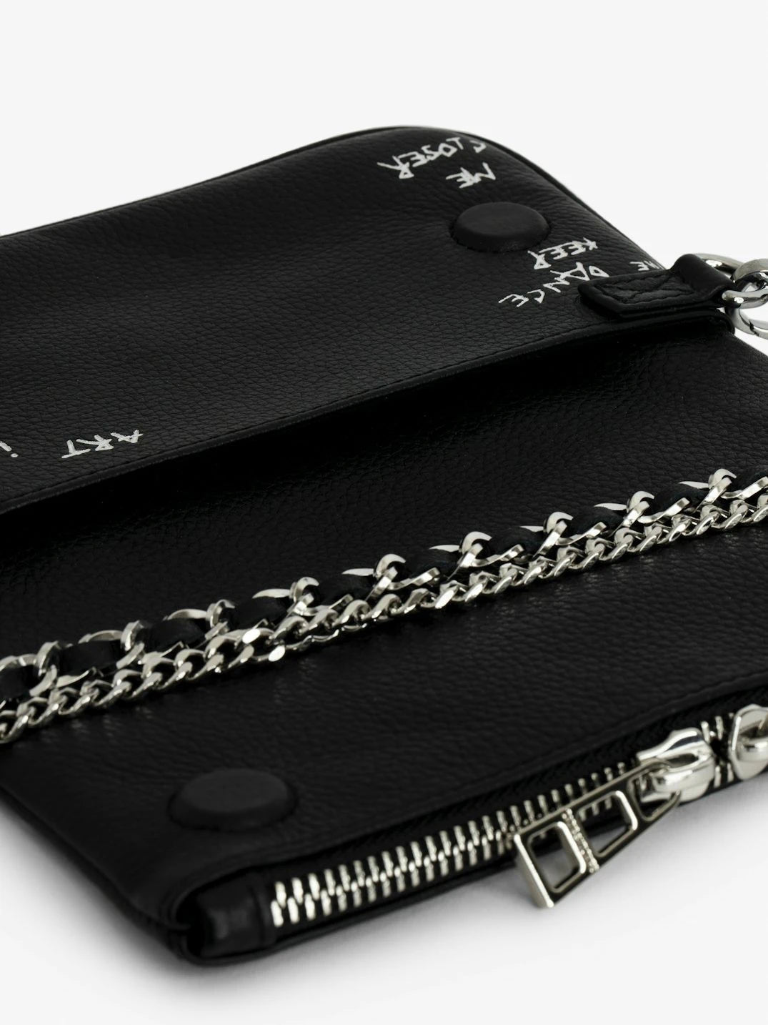 Graffiti Black Clutch