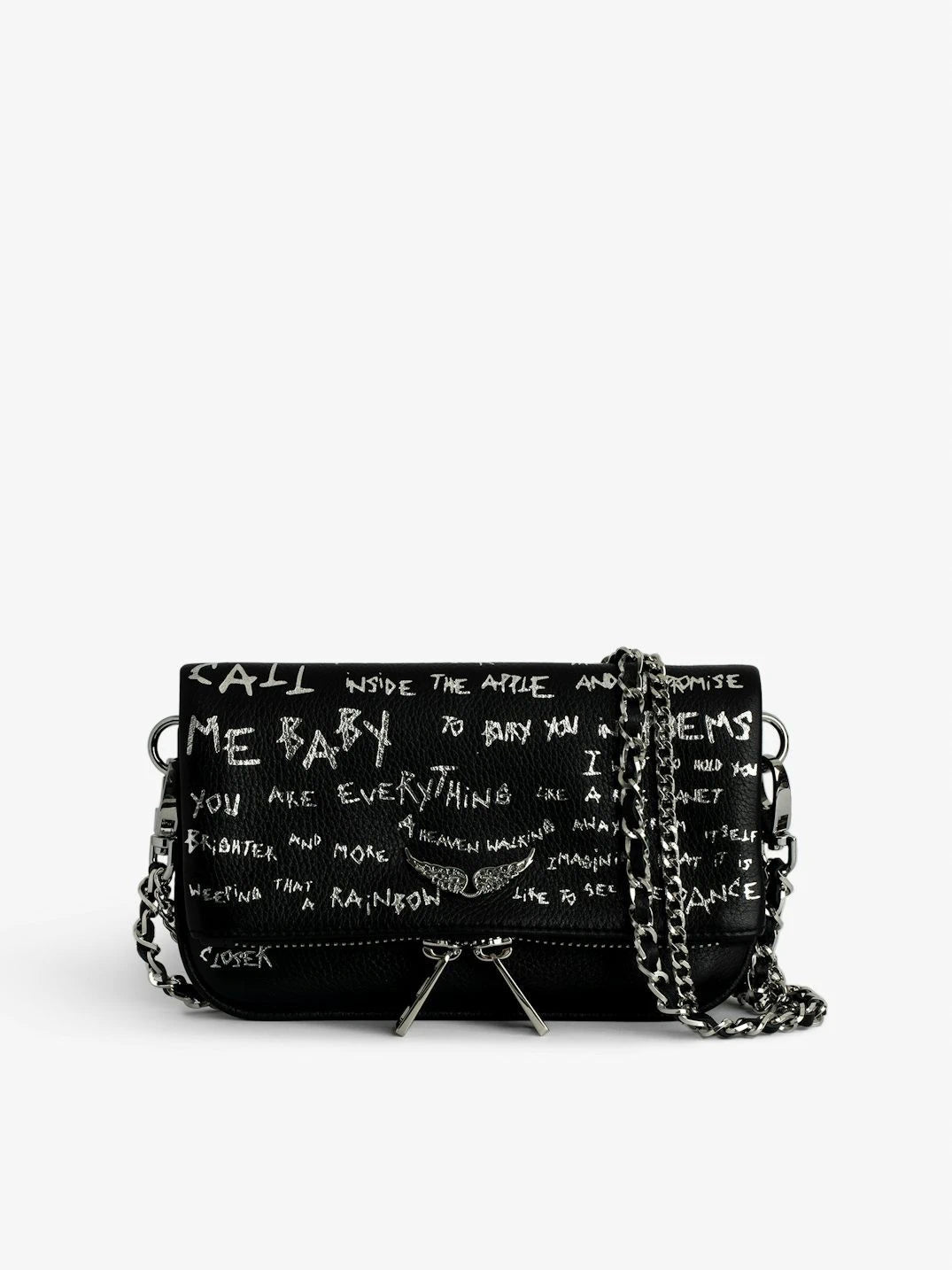 Graffiti Black Clutch