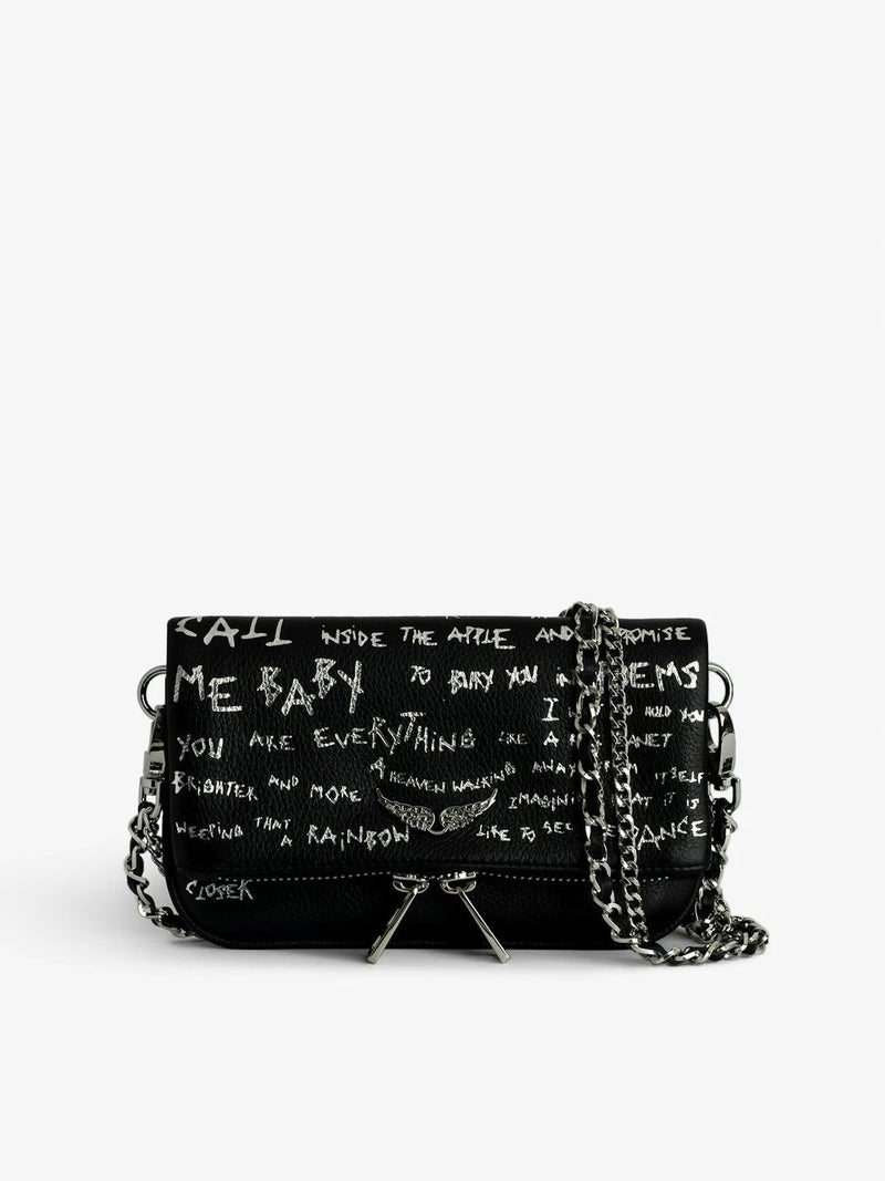 Graffiti Black Clutch