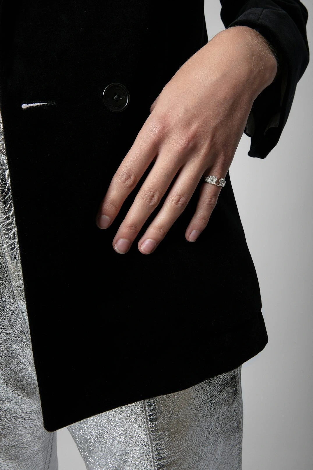 Iconic Diamanté Silver Ring