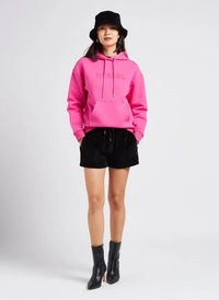 Straight Velvet Black Shorts