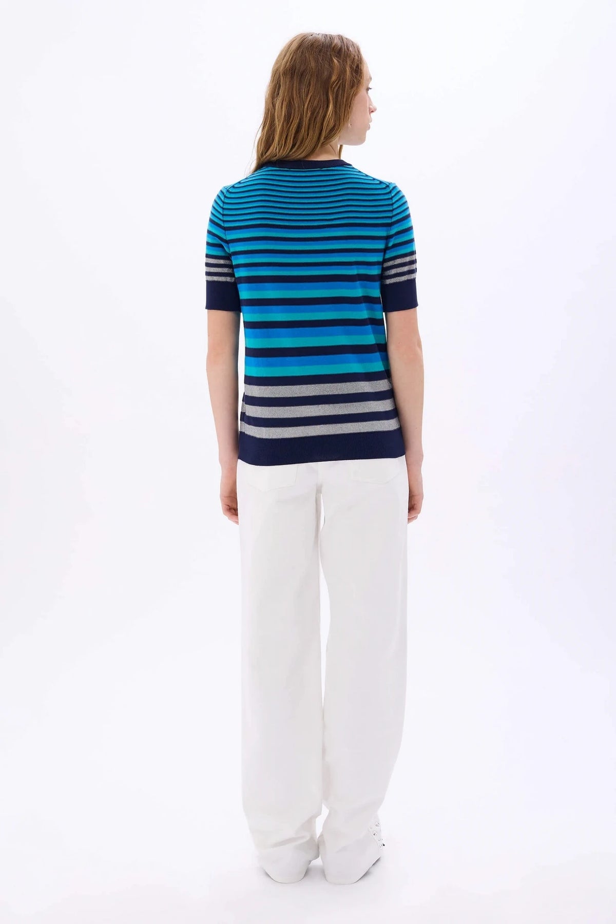 Striped Blue/Silver Sweater