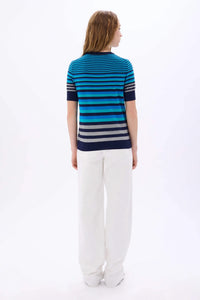 Striped Blue/Silver Sweater